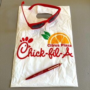 Chickfilet Sunglasses & Pen | Authentic in Bag | NEW